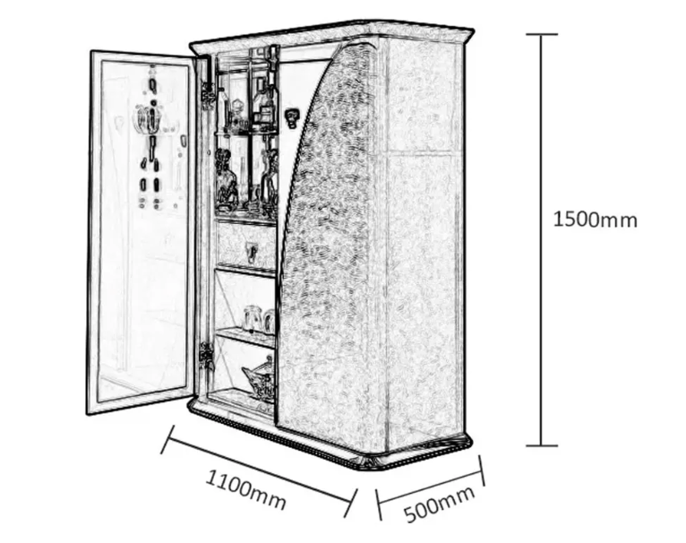 custom french style storage cabinets size-foshan sanhe